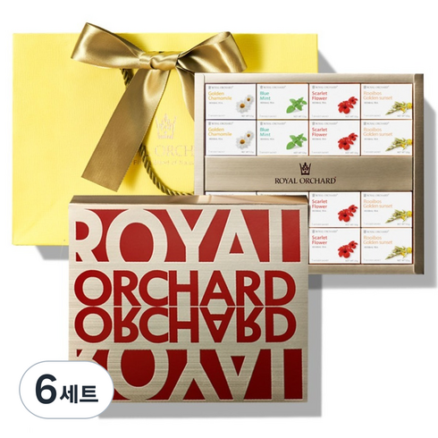 로얄오차드 스페셜 에디션16 티백 선물세트 + 쇼핑백, 단품, 6세트