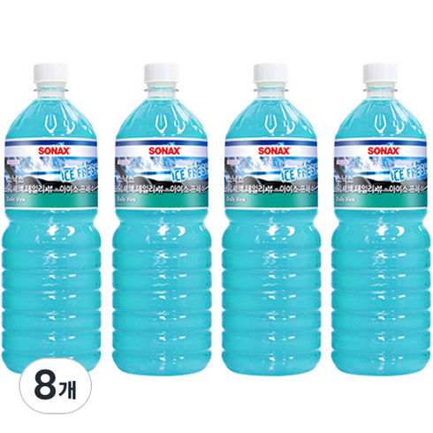 소낙스 데일리뷰 아이스프레쉬 워셔액, 1.8L, 8개