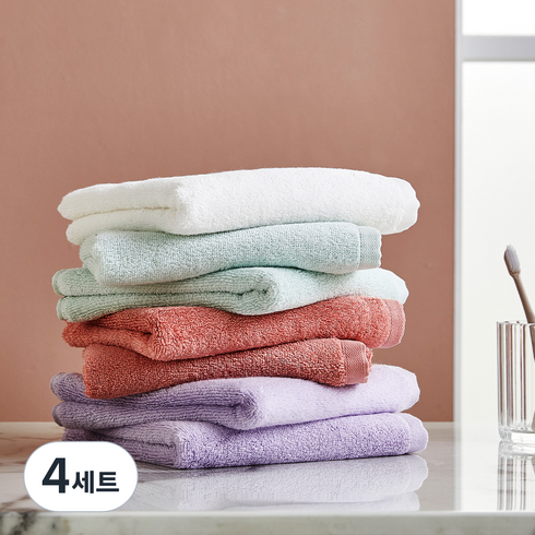 모던하우스 데일리 세면타올 7p 세트 170g 면사, 4세트, 멜로