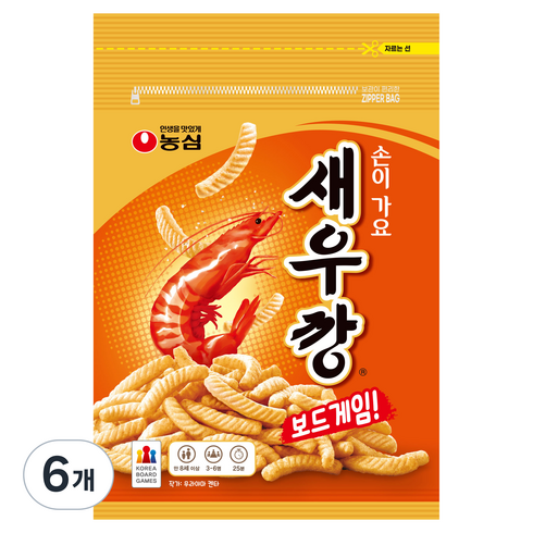 코리아보드게임즈 손이 가요 새우깡 보드게임, 6개