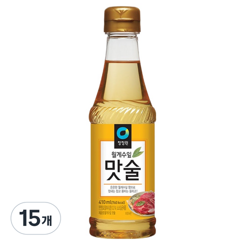 청정원 월계수잎 맛술, 410ml, 15개