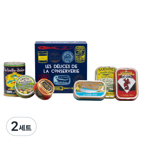 라벨일루아즈 프랑스산 프리미엄 시푸드캔 레시피 6종 선물세트, 2세트
