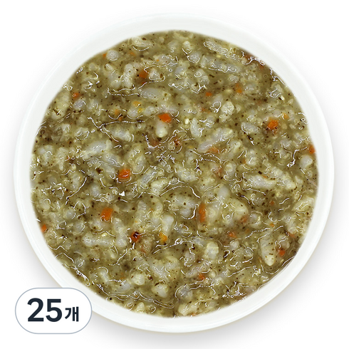 짱죽 실온이유식 9개월부터 중기 죽2, 해물야채죽, 25개, 160g