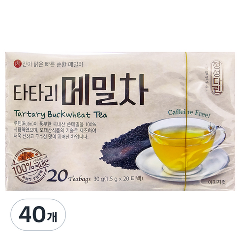 타타리 메밀차, 1.5g, 20개입, 40개