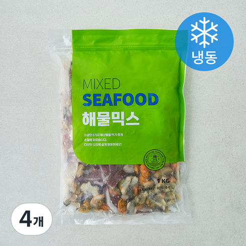 해물믹스 (냉동), 1kg, 4개