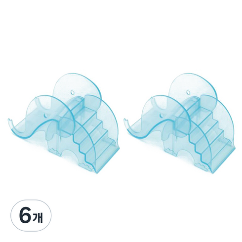 뉴에이지 코끼리 햄스터 미끄럼틀, 블루, 6개