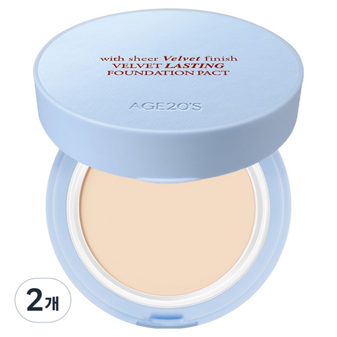 에이지투웨니스 벨벳 래스팅 파운데이션 팩트 7g, 21N SOFT, 2개