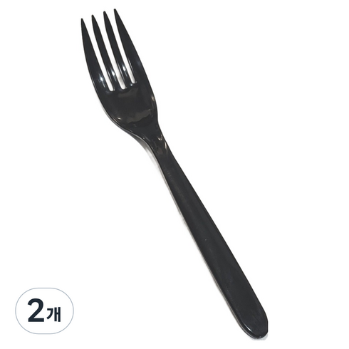 이로울생활 일회용 포크 개별포장 블랙, 300개입, 2개