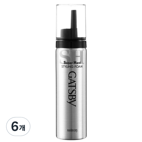 갸스비 스타일링 폼 슈퍼하드 핸디, 65g, 6개