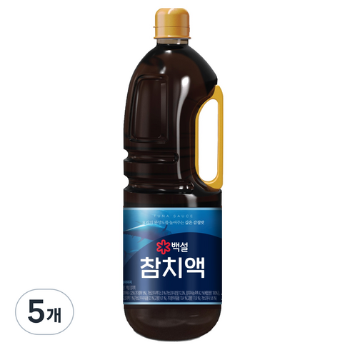 백설 참치액, 2.1kg, 5개