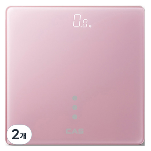 카스 디지털 LED 체중계, H24, pink, 2개