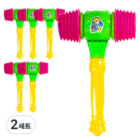 쥬크박스 칼라뿅망치 6p, 랜덤 발송, 2세트
