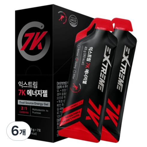익스트림 7K 에너지젤 7p, 315g, 6개