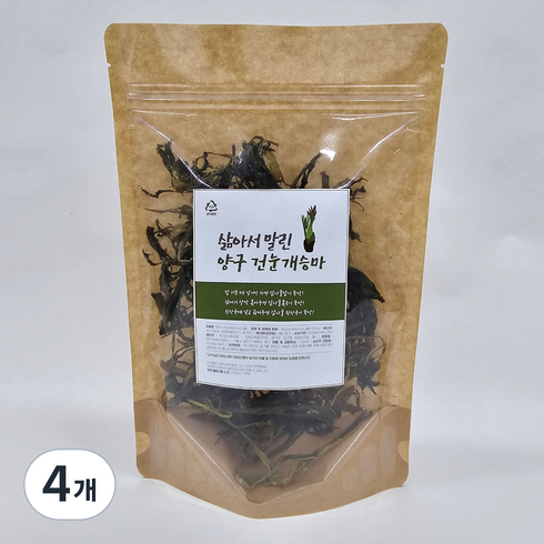 도담들 삶아서 말린 양구 건눈개승마, 30g, 4개