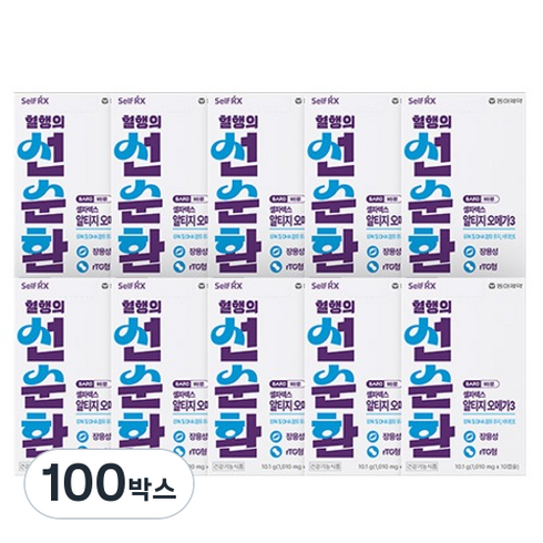 셀파렉스 바로 알티지 오메가3, 10정, 100박스