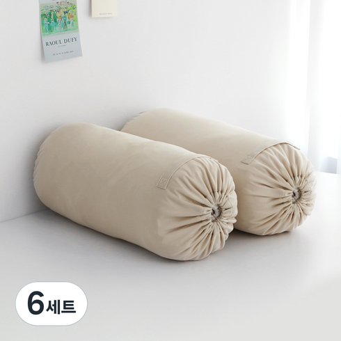 네이쳐리빙 반전매력 정리가 편한 방수 이불정리함, 2개입, 6세트, 베이지