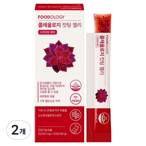 푸드올로지 콜레올로지 컷팅 젤리 10p, 2개, 250g