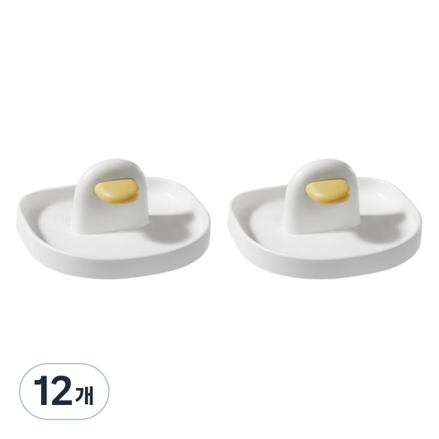 지리즈 조리도구 냄비 뚜껑 거치대, 화이트, 12개