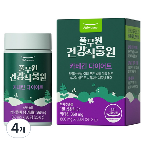 풀무원건강식물원 카테킨 다이어트 25.8g, 4개, 30정