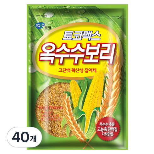 토코맥스 옥수수보리 떡밥, 450g, 40개