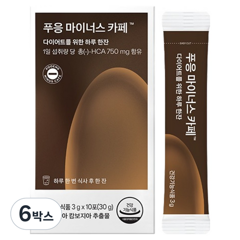 닥터블릿 푸응 마이너스 카페, 30g, 6박스