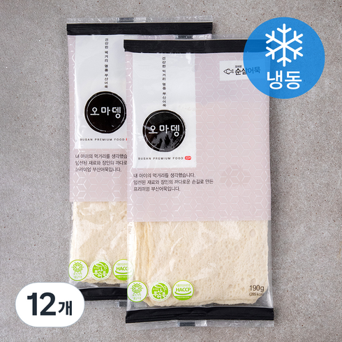오마뎅 순살어묵 (냉동), 190g, 12개