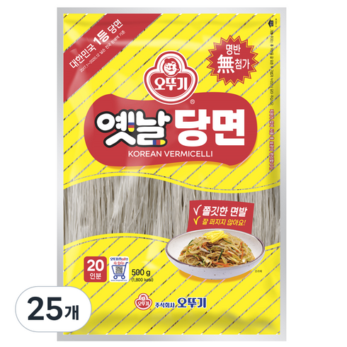 오뚜기옛날 당면, 500g, 25개