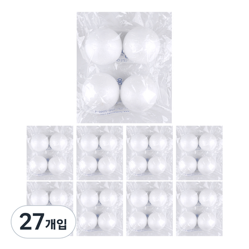 유니아트 1000 백구 스티로폼볼 60mm, 27개입