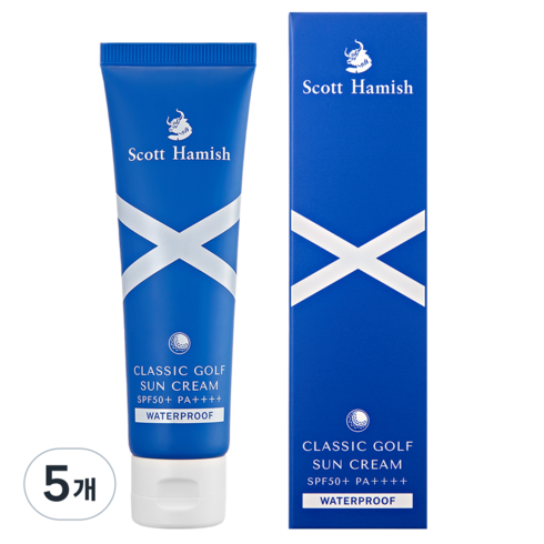 스콧해미쉬 클래식 골프 선크림 SPF50+ PA++++, 5개, 40ml