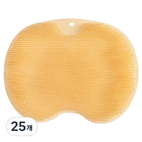 누비온 발세척매트 옐로우, 120g, 25개, 1개입