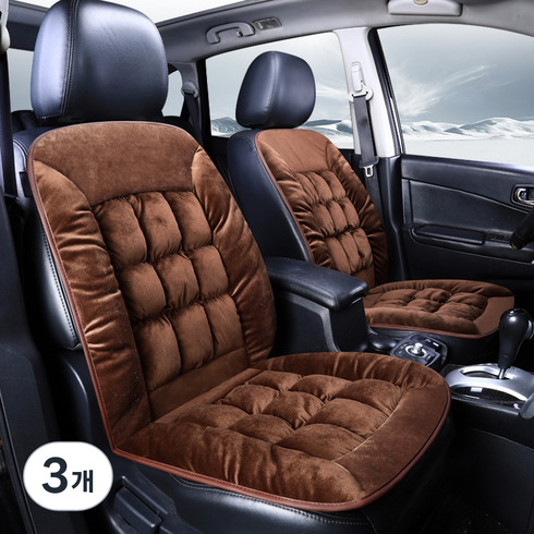 Carstory 자동차 겨울 시트 MS-100, 브라운, 3개