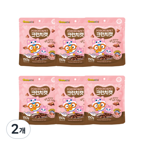 뽀로로펫 크런치캣 간식, 혼합맛(참치/연어), 150g, 12개