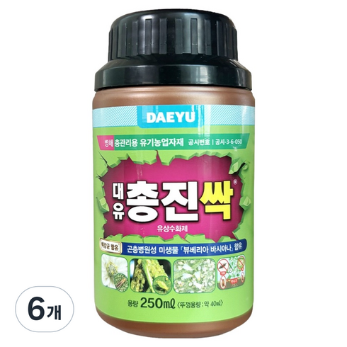 대유 총진싹 액제 병해충 관리제, 250ml, 6개
