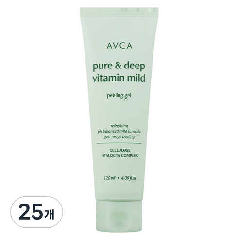 아브카 퓨어 앤 딥 비타민 저자극 필링 젤, 120ml, 25개