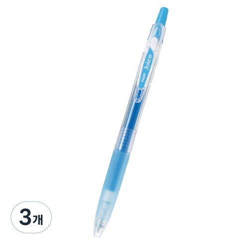파이롯트 쥬스 젤잉크펜 0.7mm, 라이트블루, 3개
