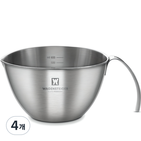 바겐슈타이거 스텐 계량볼, 혼합색상, 750ml, 4개