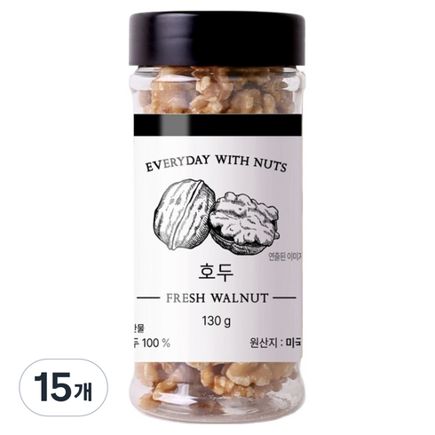 하루견과 호두, 130g, 15개