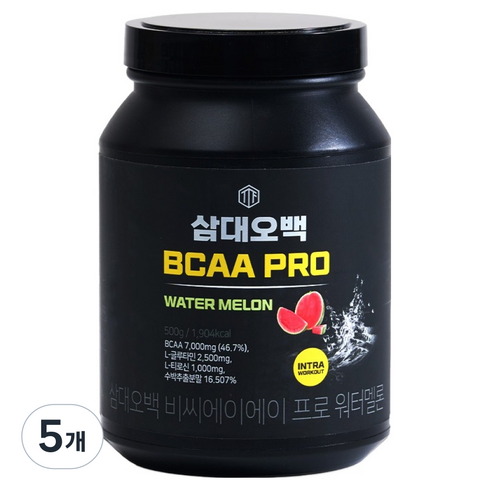 삼대오백 BCAA 프로 워터멜론, 500g, 5개