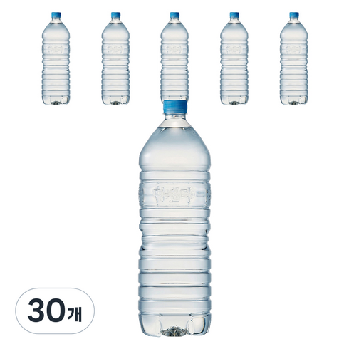마신다 먹는샘물 무라벨, 2L, 30개