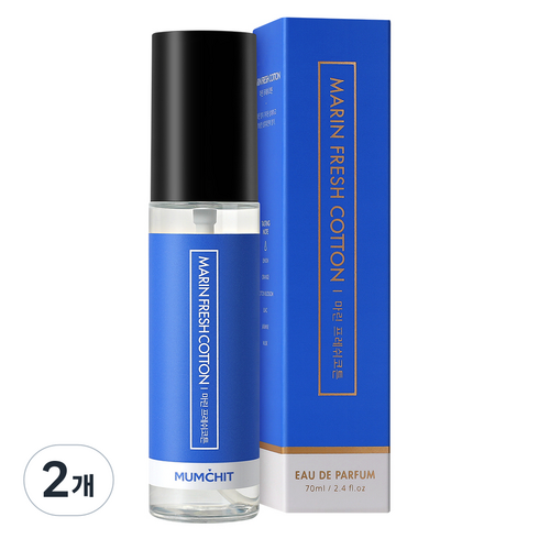 멈칫 섬유향수, 마린 프레쉬코튼, 70ml, 2개