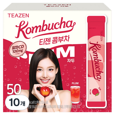 티젠 알파CD 콤부차 자두, 5g, 10개, 50개입