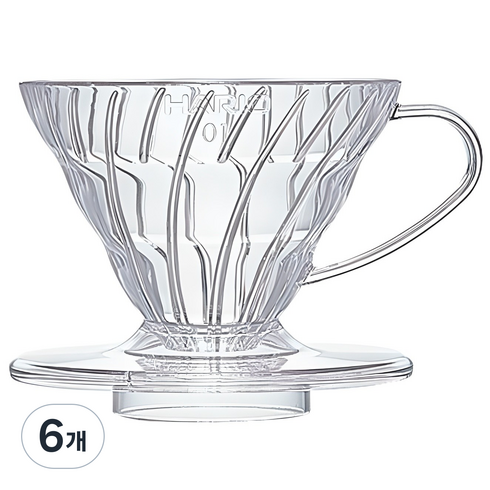 하리오 커피드리퍼 2인용 VD-01T, 95ml, 6개, 단품