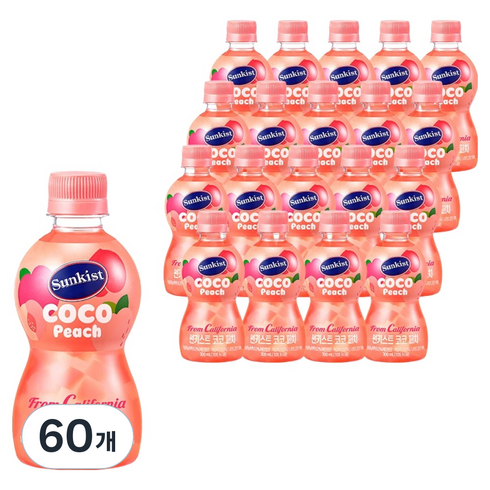 썬키스트 코코 피치, 300ml, 60개