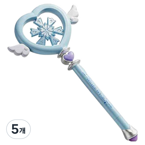 조이키즈 아동용 프린세스 하트 매직워터 물총, 아이스블루, 5개