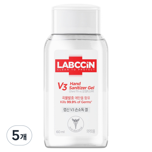 랩신 새니타이저 겔, 60ml, 5개