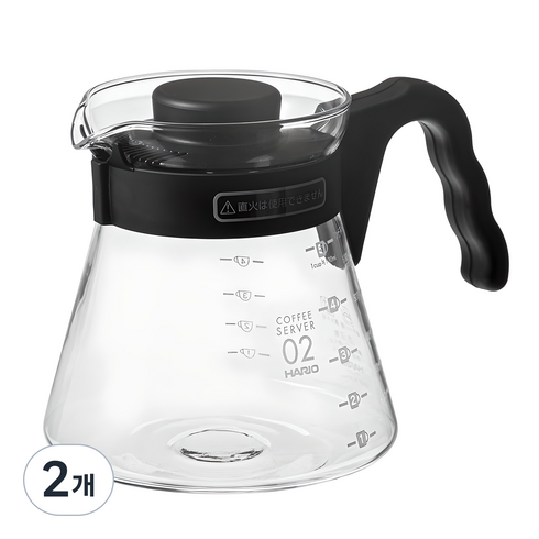 하리오 커피서버 VCS-02B, 700ml, 2개, 단품