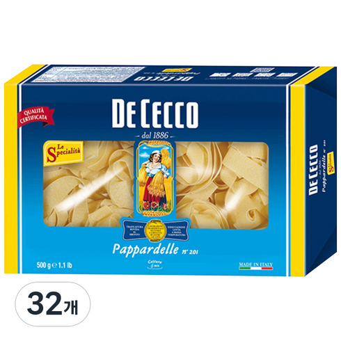데체코 파파델리 파스타, 500g, 32개