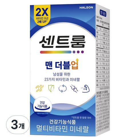 센트룸 맨 더블업 비타민 82.8g, 60정, 3개