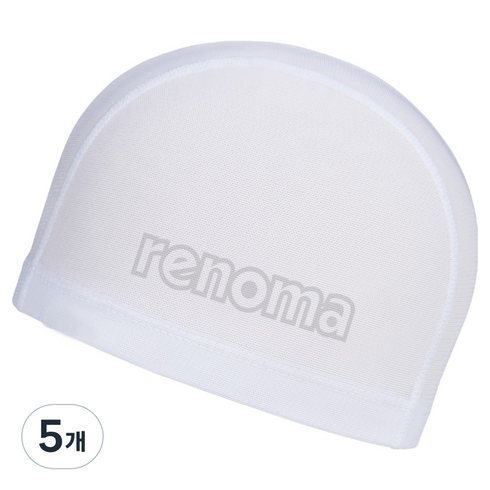 레노마스윔 성인 베이직 메쉬 수모 RO-RC2G510, 화이트, 5개