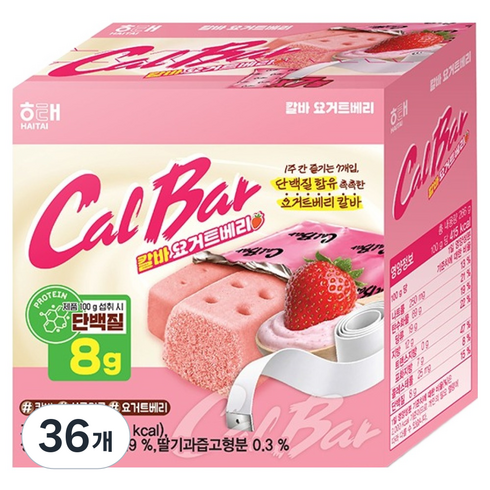 해태제과 칼로리바란스 요거트베리 7p, 266g, 36개